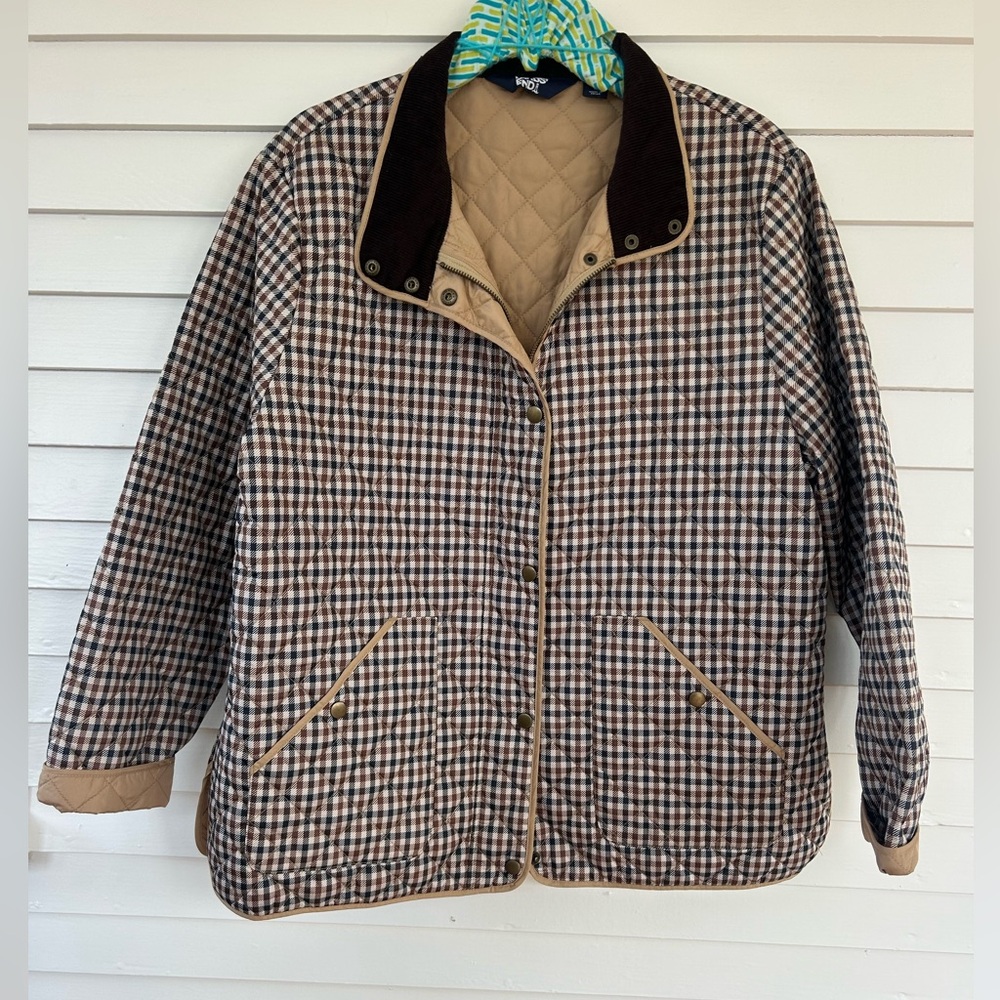 Plaid Autumn Coat Lands End Warm Colors